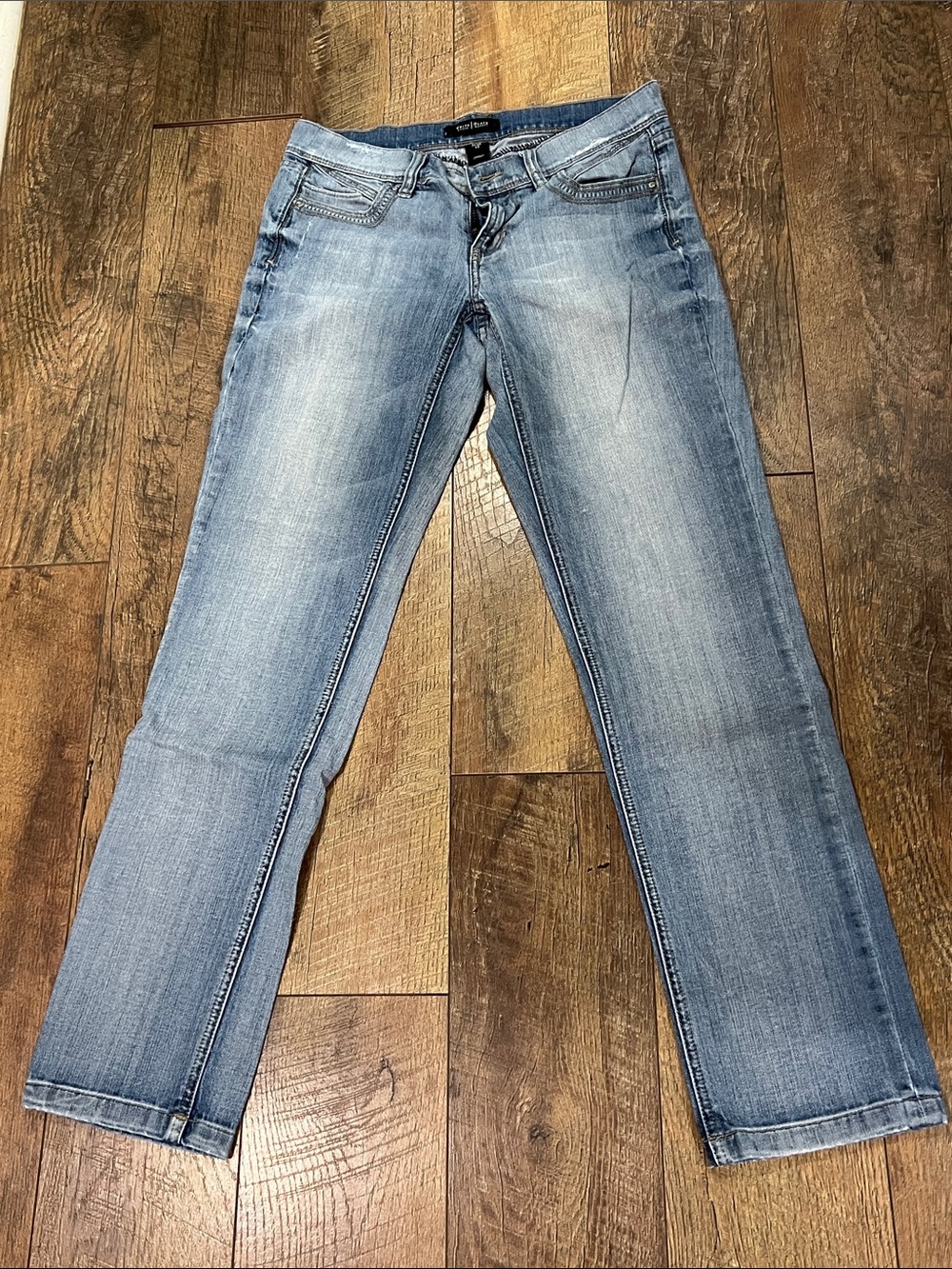 White House Black Market Light Blue Straight Leg Jeans